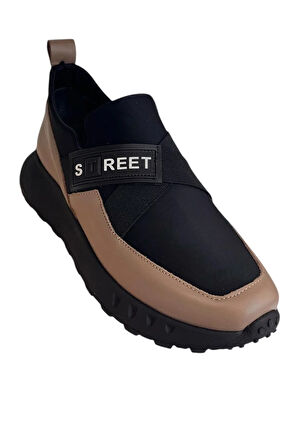 Vizon Hakiki Deri Comfort Taban Sneaker