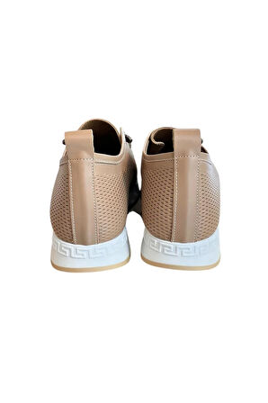 Vizon Hakiki Deri Lastik Bağlı Comfort Taban Günlük Ayakkabı