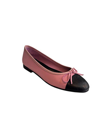 Pembe Hakiki Deri  Siyah Burun  Babet