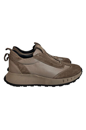 Vizon Hakiki Deri Süet  Comfort Taban Sneaker