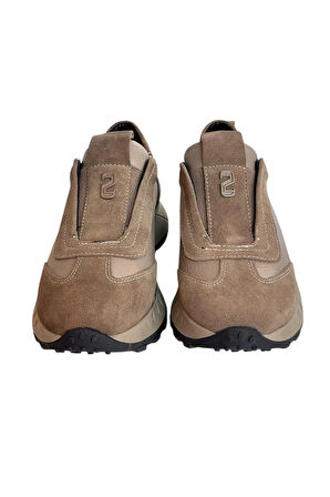 Vizon Hakiki Deri Süet  Comfort Taban Sneaker