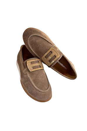 Vizon Hakiki Süet Deri Toka Detay Comfort Günlük Ayakkabı