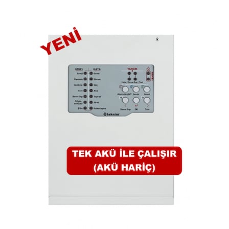 TEKNİM TFP-3122 2 BÖLGELİ KONVANSİYONEL YANGIN ALARM PANELİ TEK AKÜ İLE ÇALIŞIR (AKÜ HARİÇ)