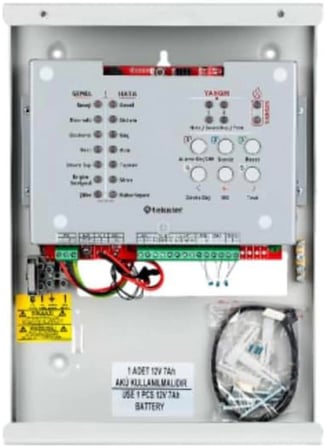 TEKNİM TFP-3122 2 BÖLGELİ KONVANSİYONEL YANGIN ALARM PANELİ TEK AKÜ İLE ÇALIŞIR (AKÜ HARİÇ)