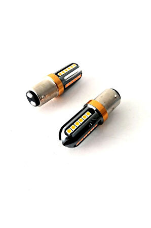 P21/5w Çift Duy Turuncu Led Oto Ampul Photon Ph7216naex Uyumlu