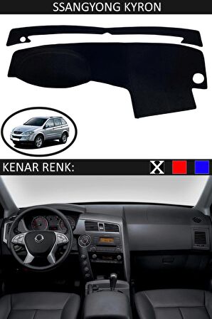 Tofaş Üstten Kapaklı İçin Uygun Torpido Koruma Halısı Siyah Kenar Renk Siyah