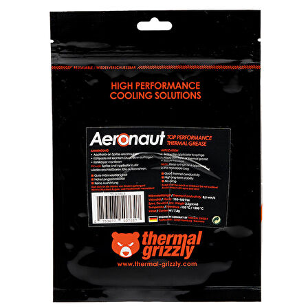 7.8gr 8.5W Aeronaut Yüksek Kaliteli Termal Macun (TG-A-030-R)