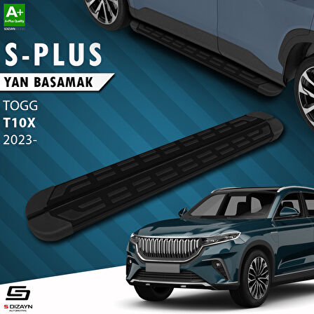 S-Dizayn TOGG T10X S-Plus Siyah Yan Basamak 203 Cm 2023 Üzeri A+ Kalite