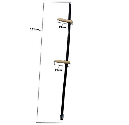 Tırpan Sapı Takımı - Metal Sap, Elcik, Bilezik ve Alyan