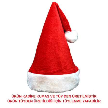 Unisex Seksi Kadife Yılbaşı Şapkası