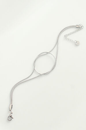 Tegan 316L Çelik Gümüş Renk Düğüm Model Bileklik TG27BB6043