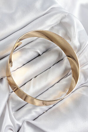 Tegan Pirinç Sarmal Model Gold Renk Pazu Bileklik TG27BB7615