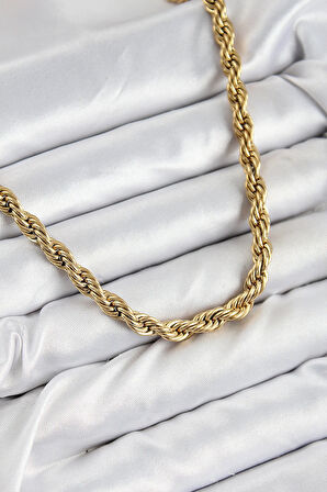 Tegan 316L Çelik Burgu Model Gold Renk Kadın Kolye TG27BKO10485