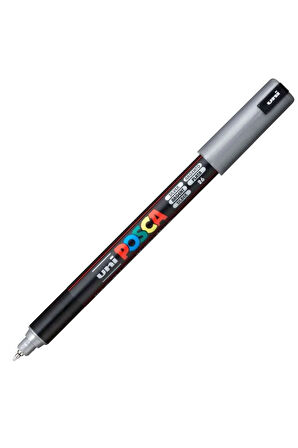 Posca Uni Pc-1Mr Renkli Boya Marker Kalemler Ultra İnce 0,7 Mm GÜMÜŞ (3  ADET)