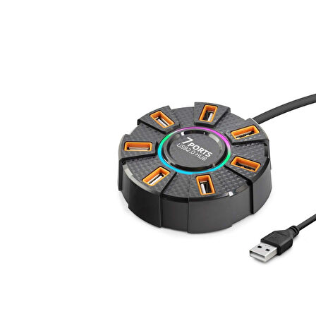 Usb Hub 7*Usb 1.2M Siyah HDX7035