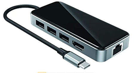 Airsky Hc76 Type-C 10 İn 1 Çevirici