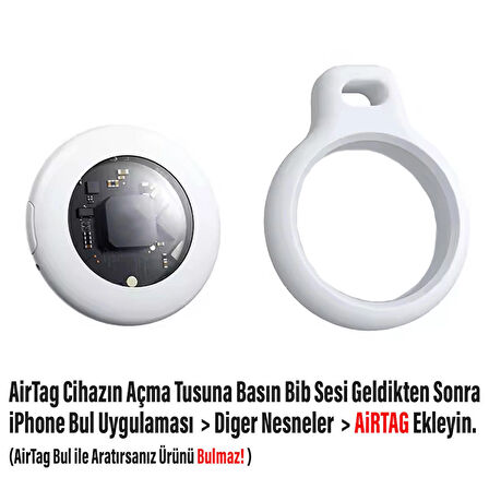 Apple Uyumlu AİRTAG Kayıp Önleyici Cihaz Gps Takip Cihazı Kedi Köpek Bulucu