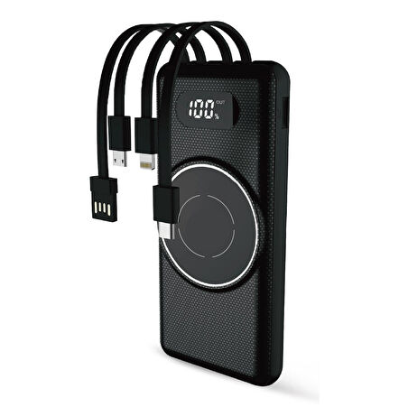 10.000 mAh Taşınabilir Hızlı Şarj Aleti/Wireless Powerbank W01