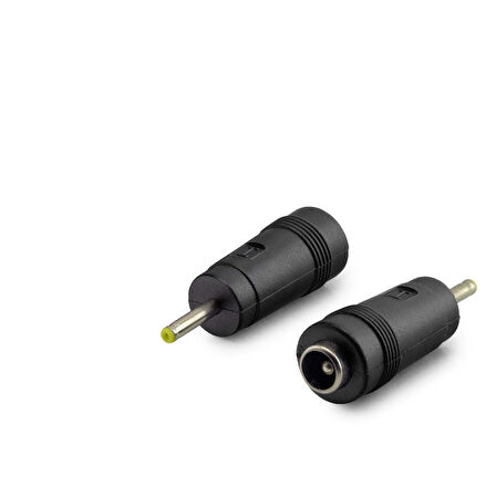 Notebook Adaptör Ucu Çevirici 5.5*2.5 (M) To 2.3*0.7 (F) 10Lu Paket Siyah HDX1338