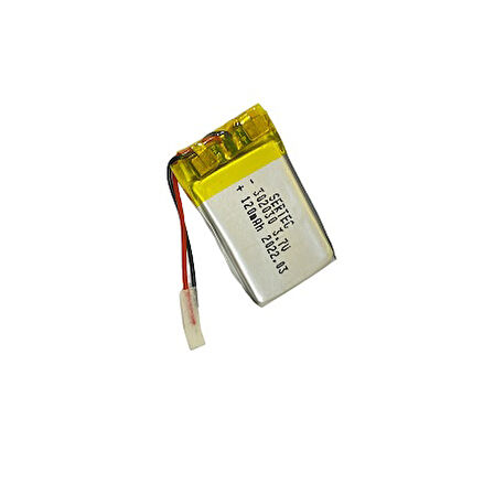 302030 3.7V 120 MAh Li-Polymer Pil Devreli/1.5A