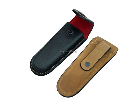 Hakiki Deri Çakı Kılıfı No:4 - 14 cm