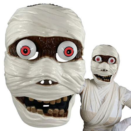 Sallanan Yaylı Oynar Gözlü Mumya Maskesi