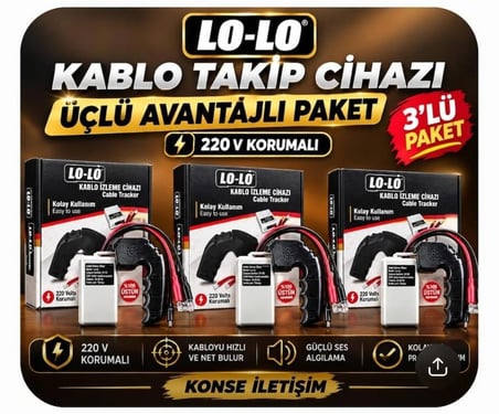 Lolo Bili Bili Kablo Bulucu Tabanca Tip 3 Lü Paket