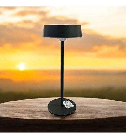 CT-8450 Dubai Dimli Solar USB Şarjlı 3 Renk LED Masa Lambası