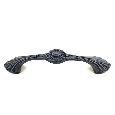 Antika Tarz Dekoratif Pirinç Göz Mobilya Kulbu - 21x127 mm, Oksit