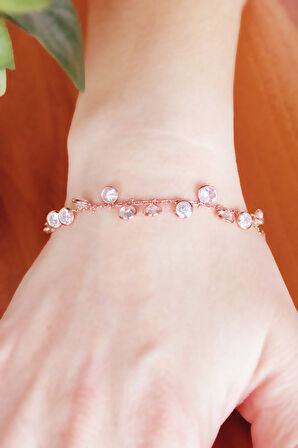 925 Ayar Tifani Rose Gümüş Bileklik (TGB0001)