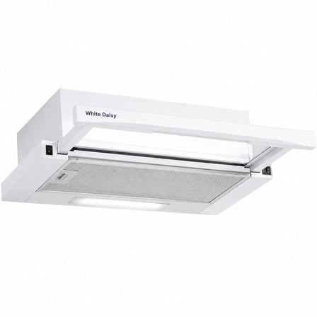 White Daisy F-2 Çift Motorlu Aspiratör LED Aydınlatmalı Beyaz