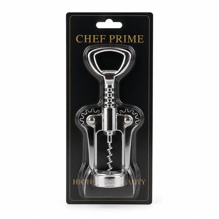 Chef Prime ENF-225 Tirbuşon Açacak - Plastik Gövde, Metal Burgu- 12'li Paket
