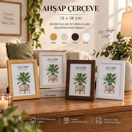 Yakut 14030 Ahşap Resim Çerçevesi 5x7 inç- 48'li Paket