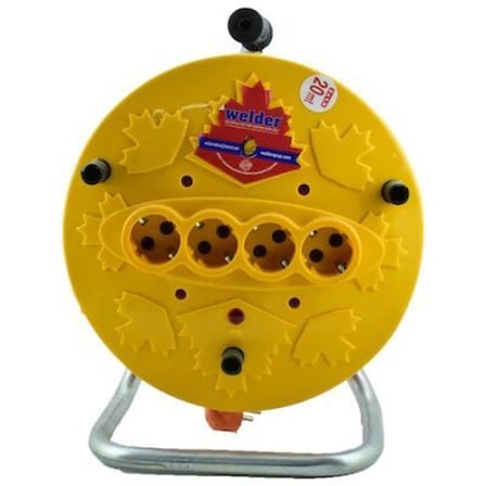 CCA CT Welder 20m Makaralı Uzatma Kablo 3x1.5mm