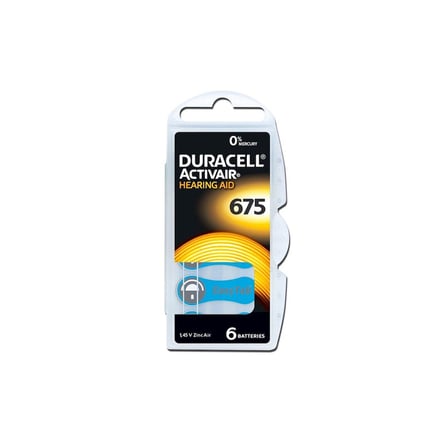 Duracell 675 İşitme Cihazı Pili 6'lı Paket- 10'li Paket