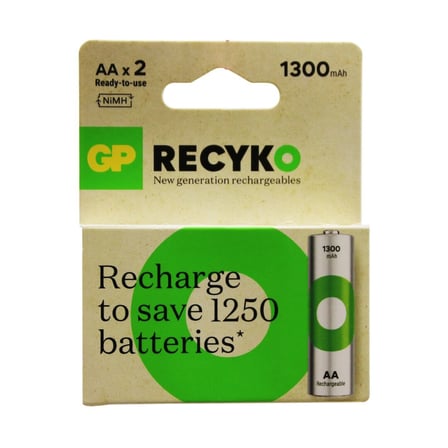 GP ReCyko 1300mAh AA Şarjlı Kalem Pil 2'li Paket