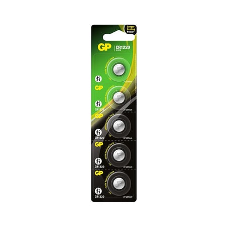 GP Lithium CR-1220 DL-1220 Para Pil 3V 5'li Kart