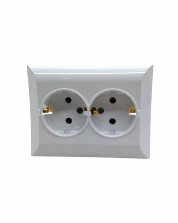 ATOM Topraklı 2'li Priz 12x10- 12'li Paket