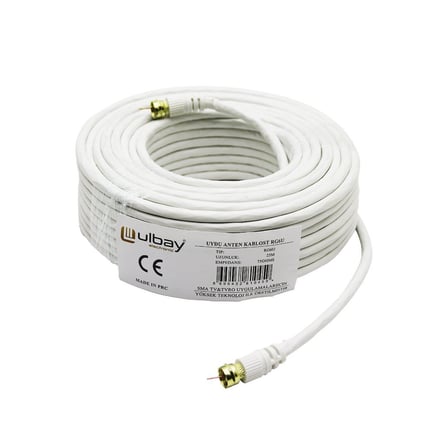 ULBAY 25 Metre RG6U Uydu Anten Kablosu