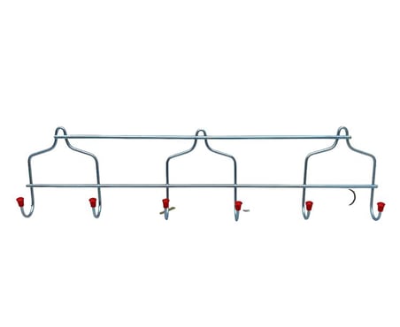 Kral KR-01 Metal 6 Kollu Düz Duvar Askısı- 12'li Paket