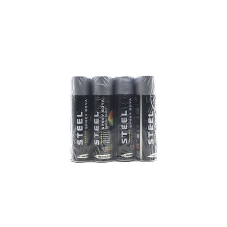 Steel CK-4879 Siyah Sprey Boya 200ml- 12'li Paket
