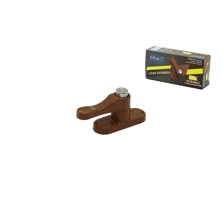DE-AKS EMN-MK-200 Metal Kutulu Kahverengi Pimli & Düğmeli Emniyet Kilit- 15'li Paket