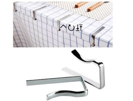 Erşen Metal Masa Örtüsü Mandalı Kıskacı 4 Parça- 100'li Paket