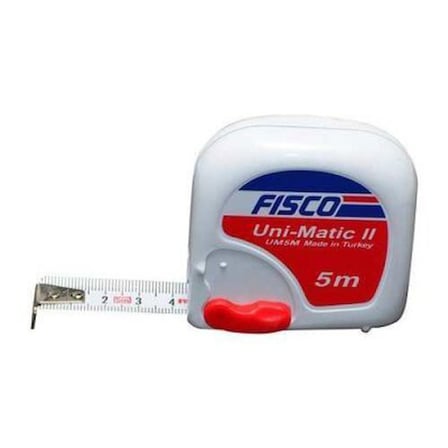 FISCO Uni-Matic II 5m x 19mm Şerit Metre- 10'li Paket