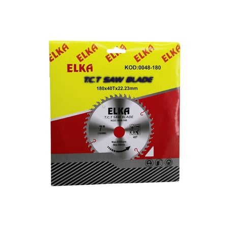 Elka T.C.T Saw Blade Kod-0048-180 Ağaç Sunta Kesici Disk 180x40Tx22.23mm