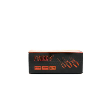Freed-Super BGC-8 160mm Yan Keski Turuncu Siyah Saplı- 6'li Paket