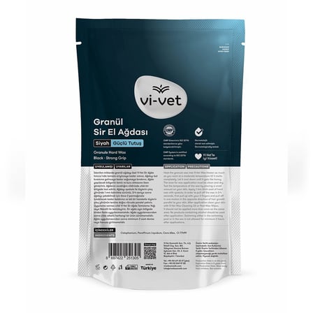 Vi-Vet Granül Siyah Soyulabilir İnci Ağda 250g