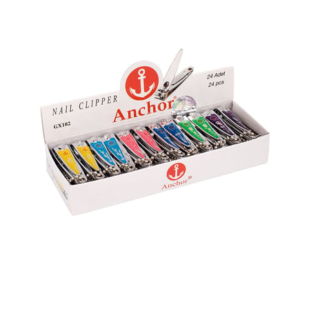 Anchor GX-102 Küçük Renkli Tırnak Makası- 24'li Paket