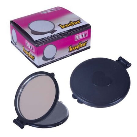 Koçlar No-01 Yuvarlak Cep Aynası 24x16 cm- 24'li Paket
