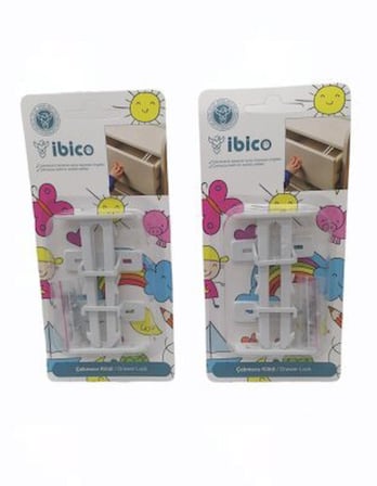 İbico K17-192 Çekmece Kilit (Çocuk Emniyet) 10x1- 10'li Paket